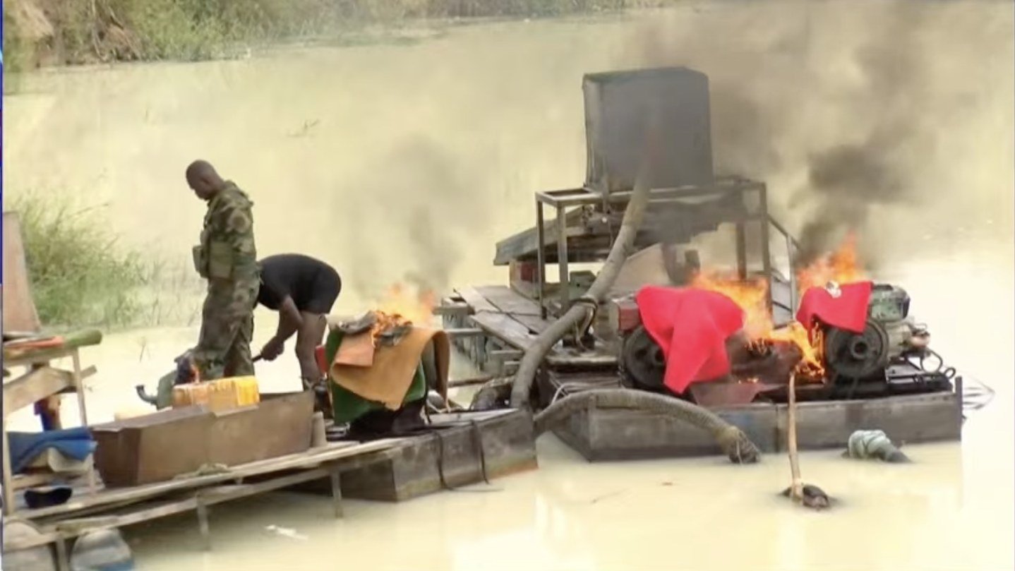 NAIMOS seizes 10 excavators in raids on illegal mining along River Pra