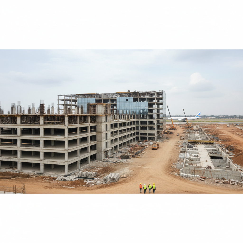 Accra International Airport expansion includes new parking and hotel