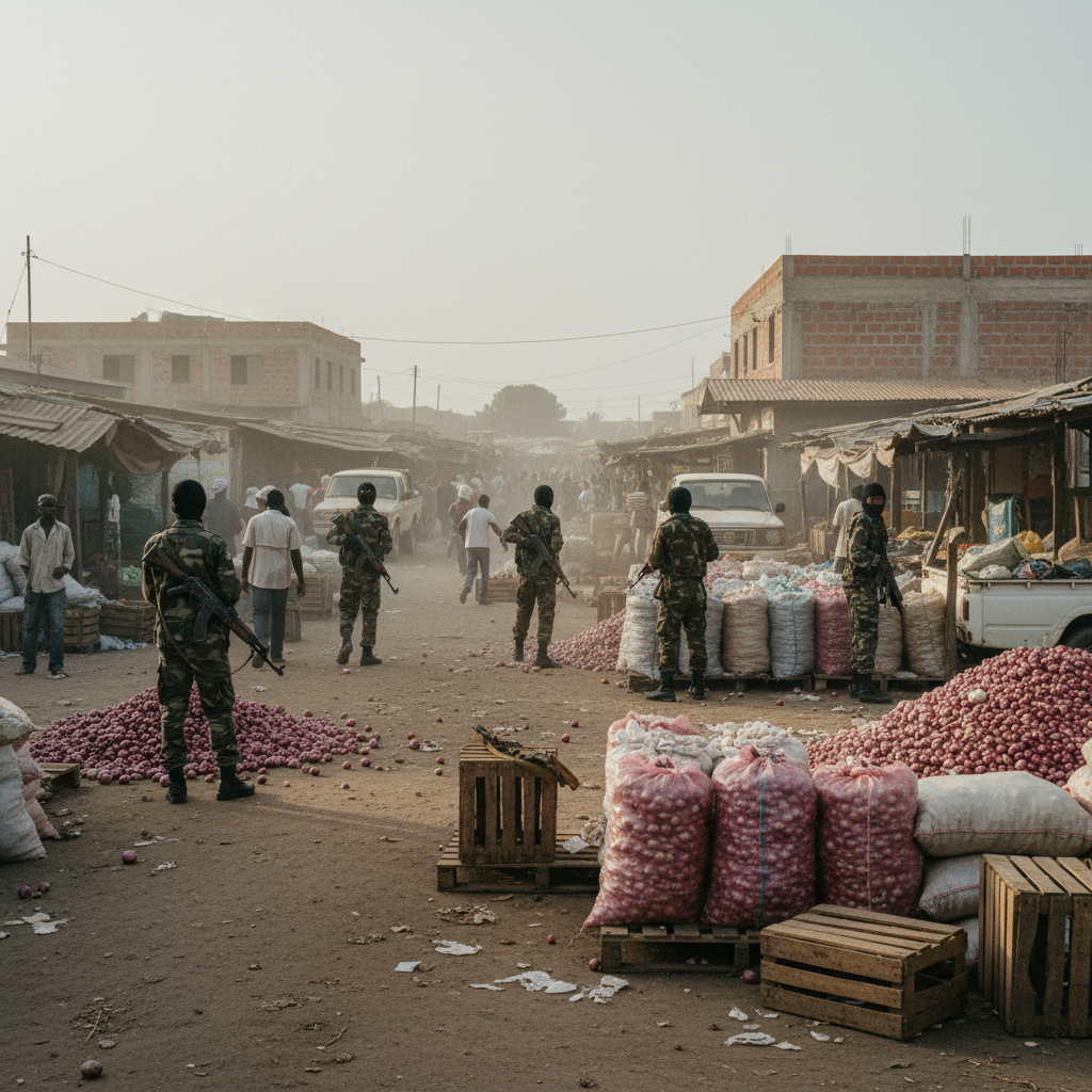 Armed men reportedly storm Adjen Kotoku Onion Market amid tensions