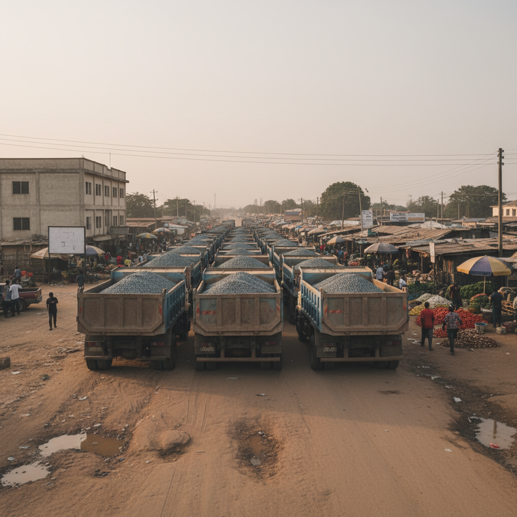 Businessman funds 20 truckloads of gravel for Aflao Market road repair
