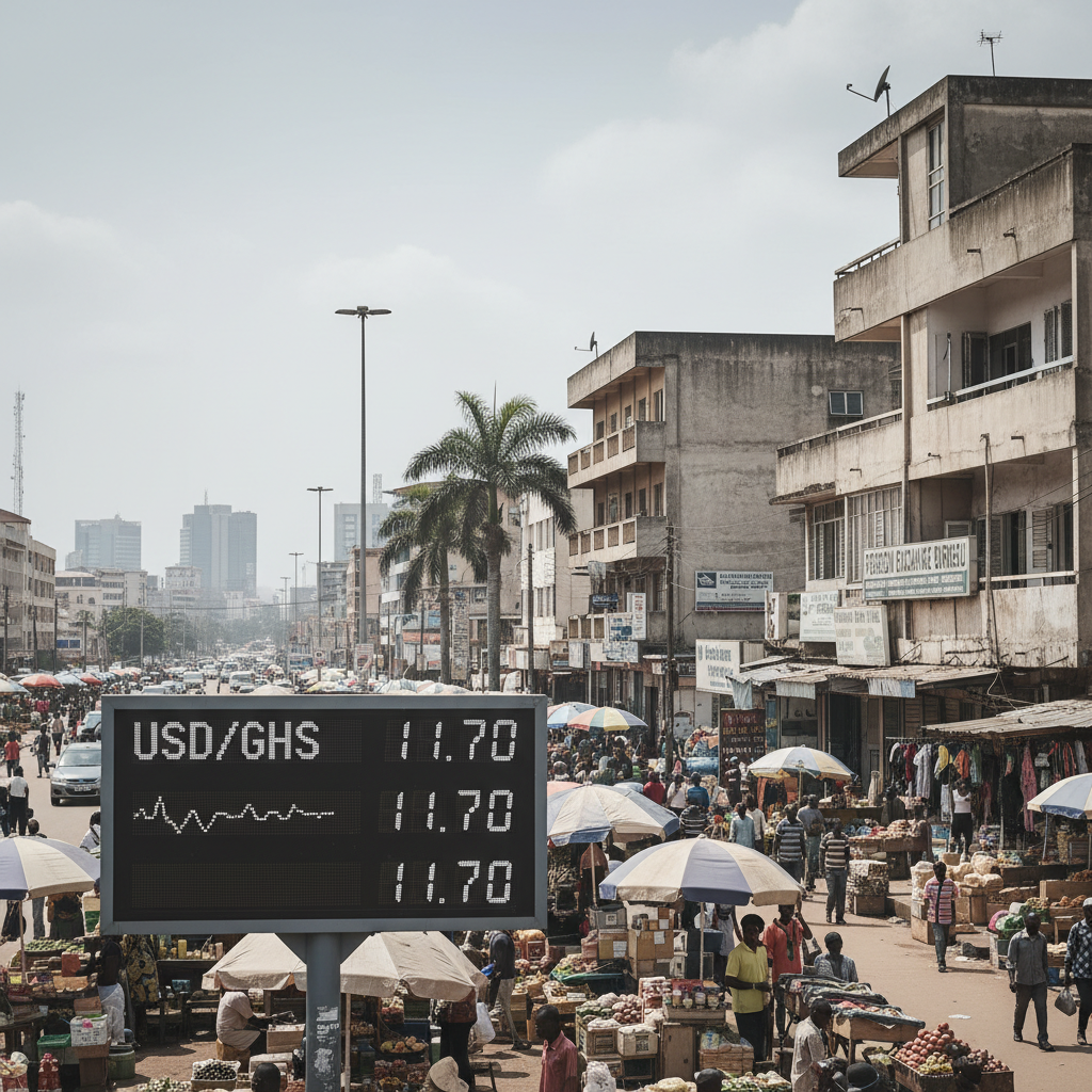 Cedi trades at GH¢11.70 to US dollar at forex bureaus