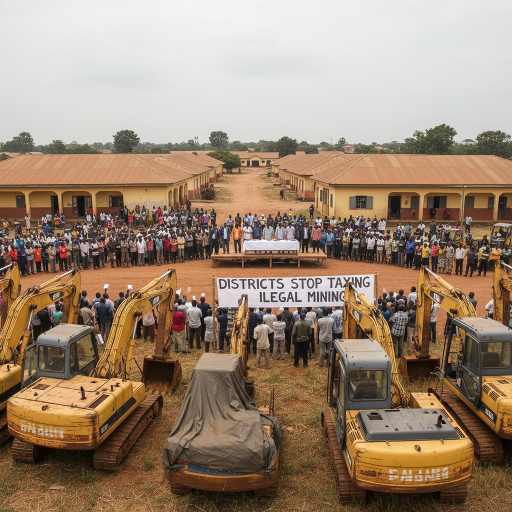 Districts ordered to stop taxing illegal mining machines