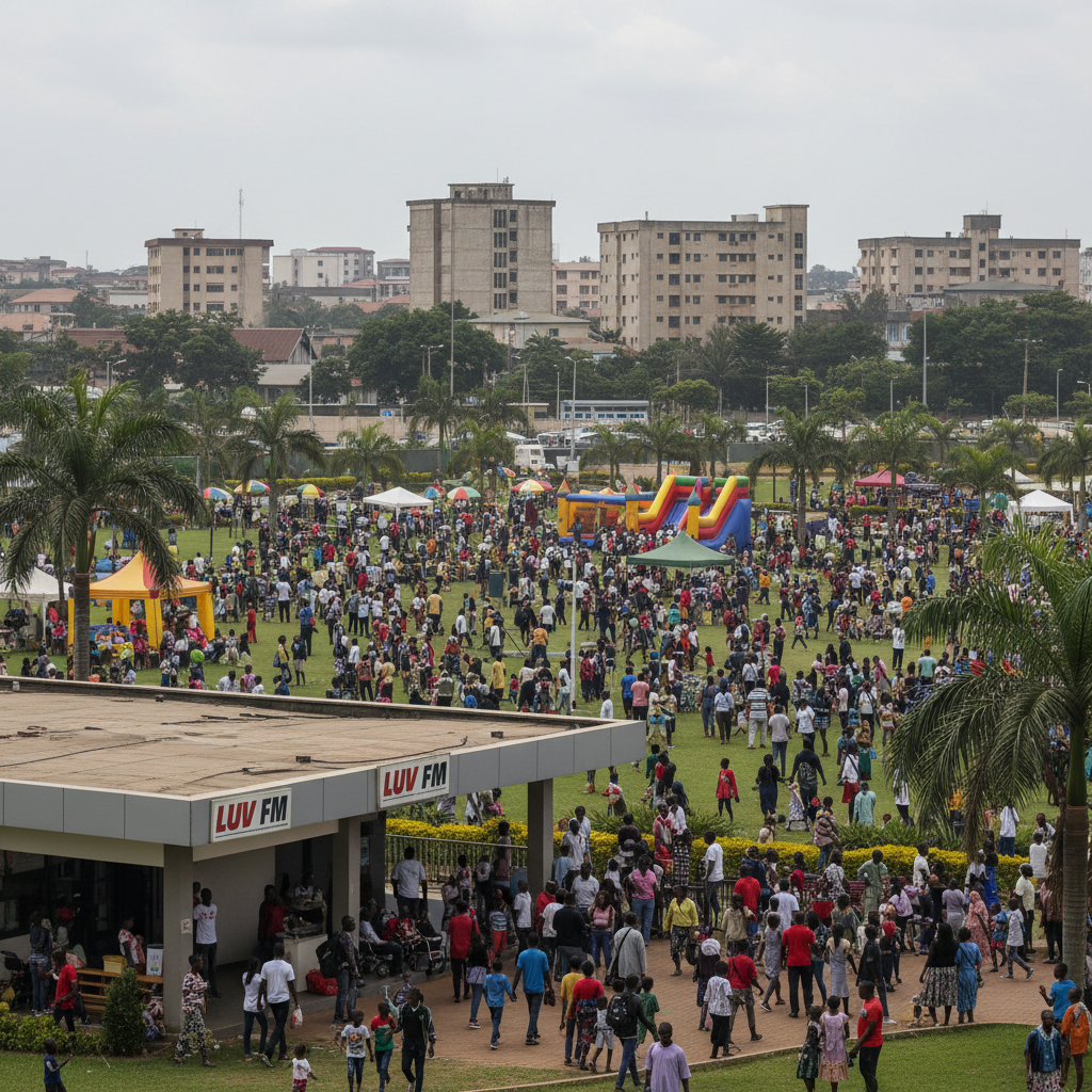 Families flock to Luv FM Easter party at Rattray park in Kumasi