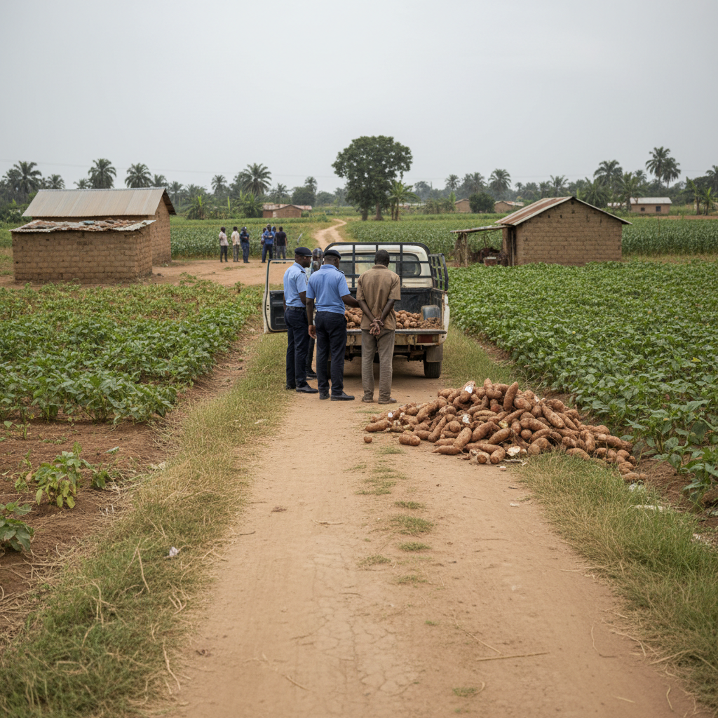 Farmer arrested after fatal yam theft shooting in Oti Region