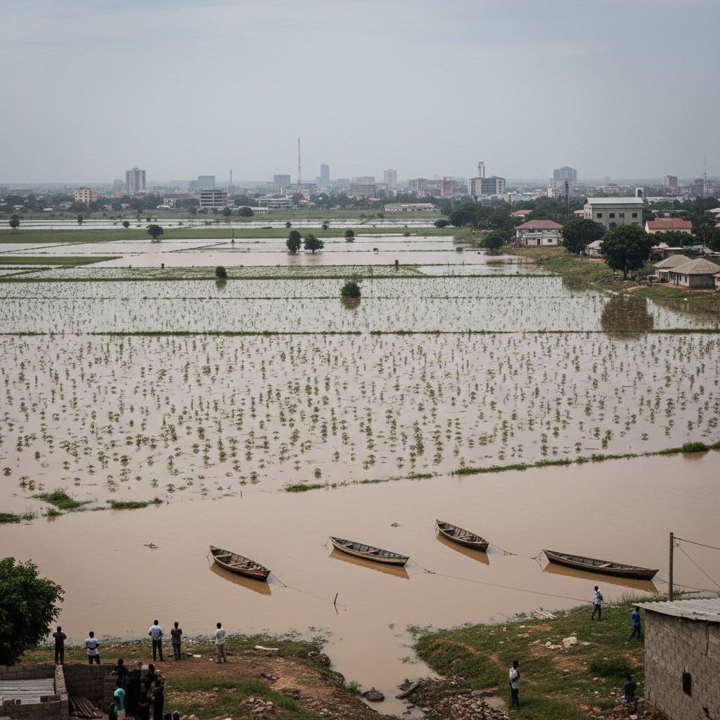 Over 100 acres of farmland destroyed by floods