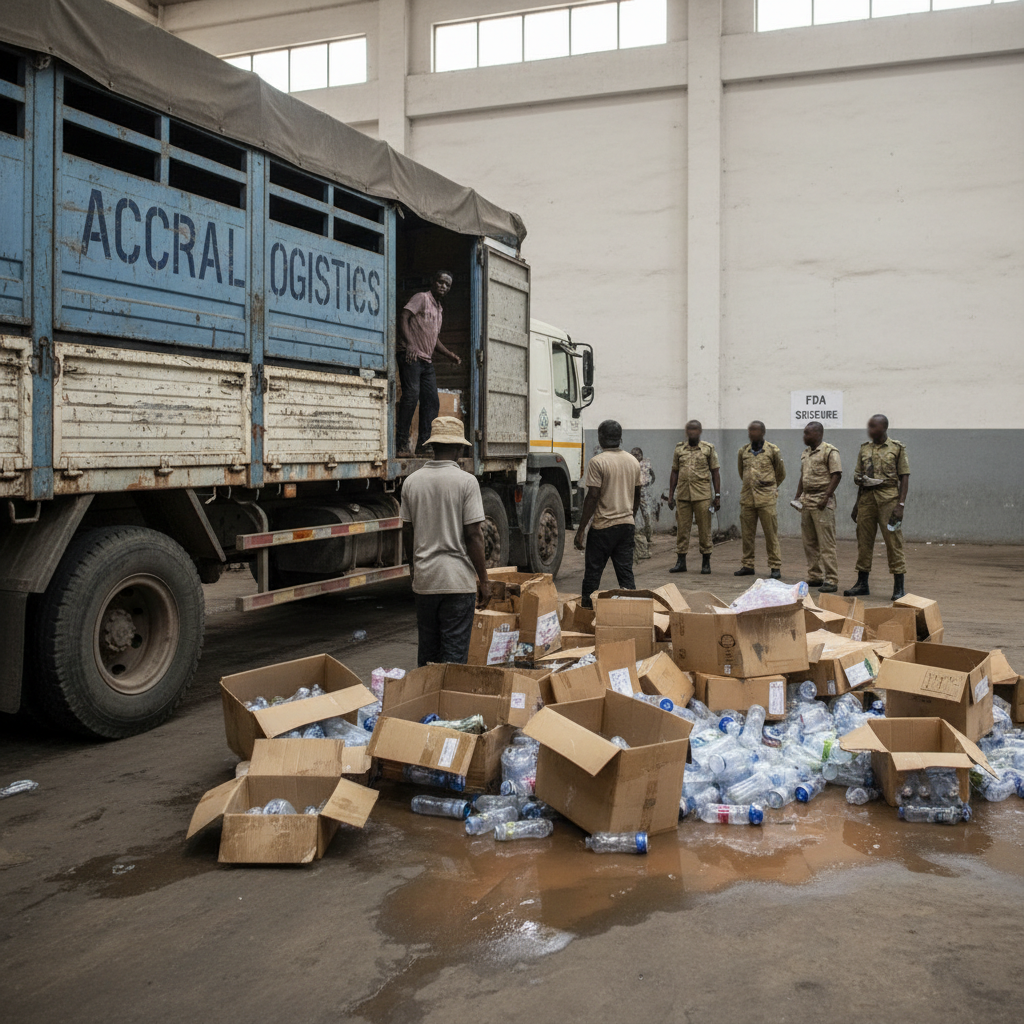 FDA Seizes Truckload of Flood-Damaged Drinks in Accra