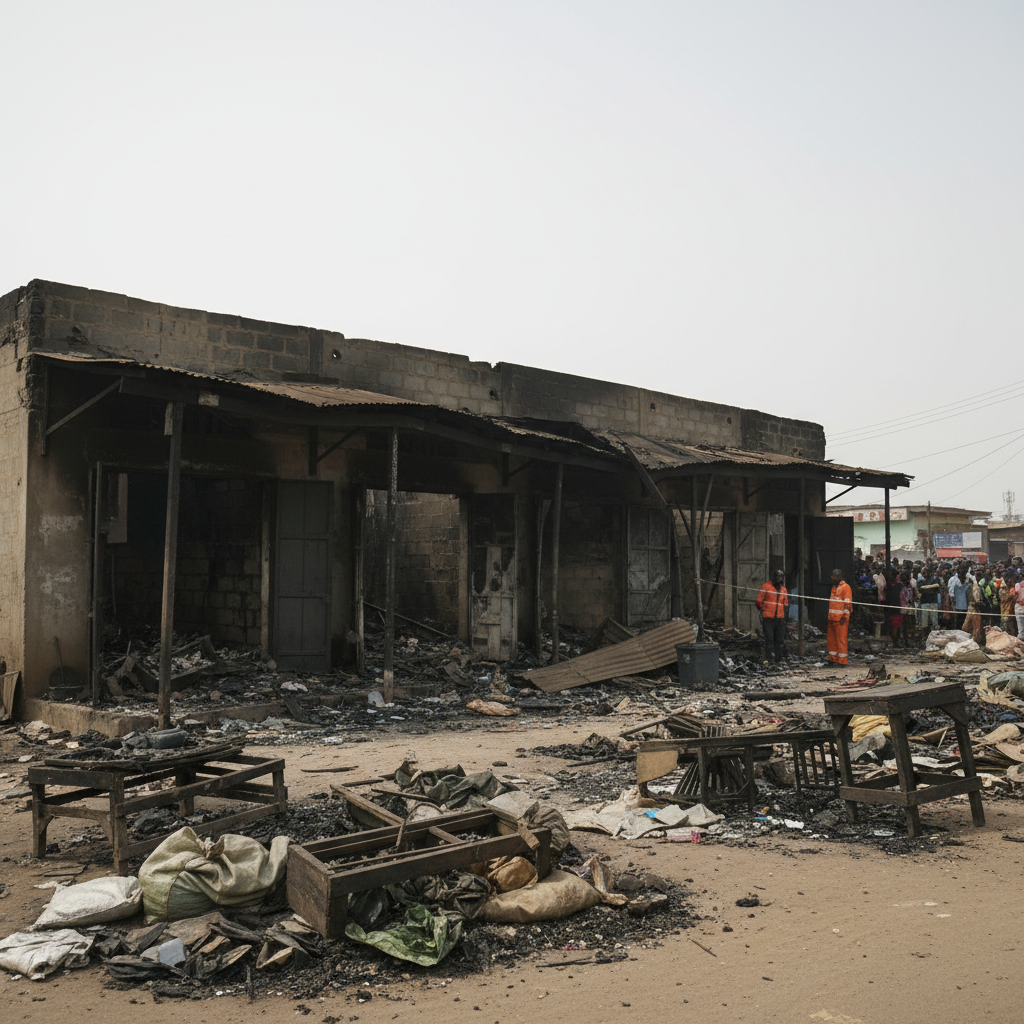 Fire destroys 4 shops in Bolgatanga, GHS 165,000 damage
