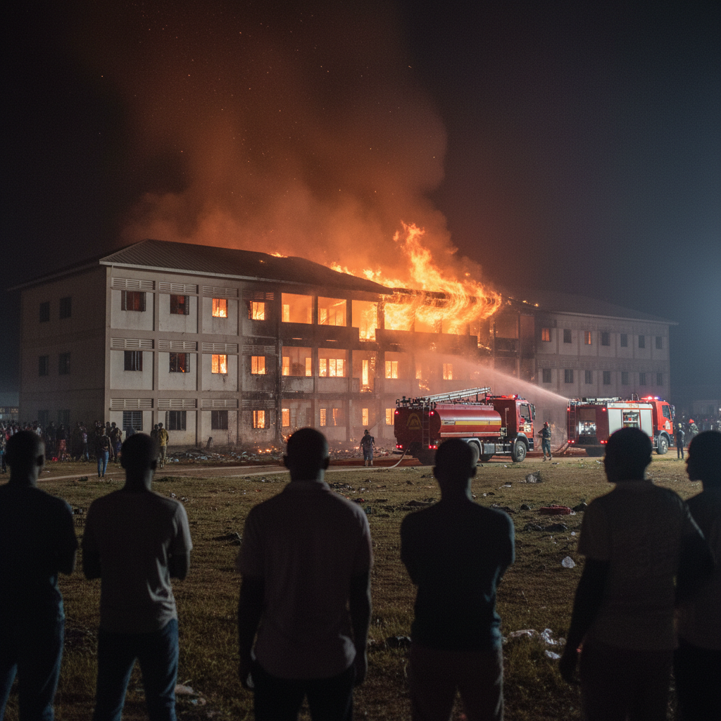 Fire engulfs Wa Islamic SHS dormitory