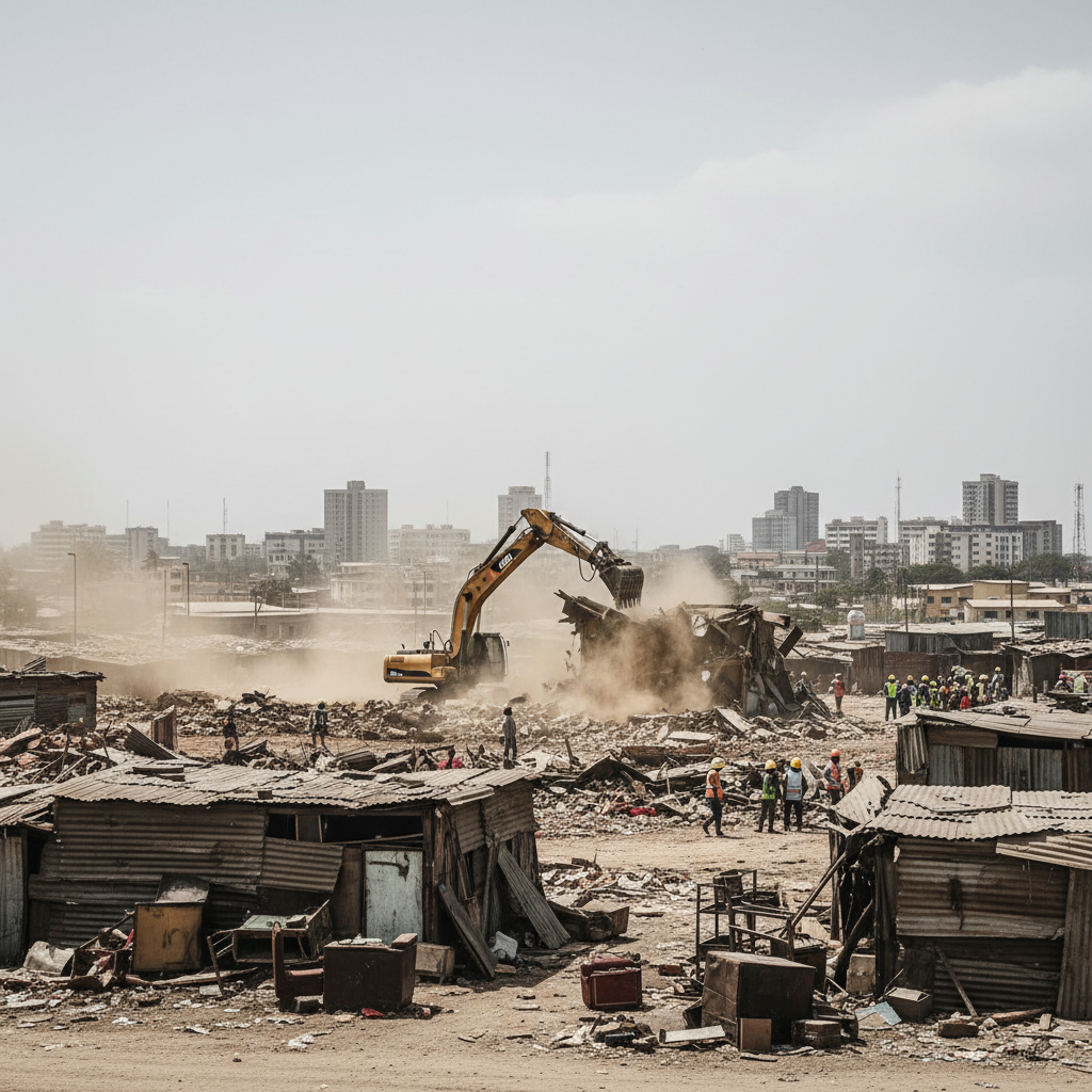 Flood Mitigation Task Force demolishes Accra structures