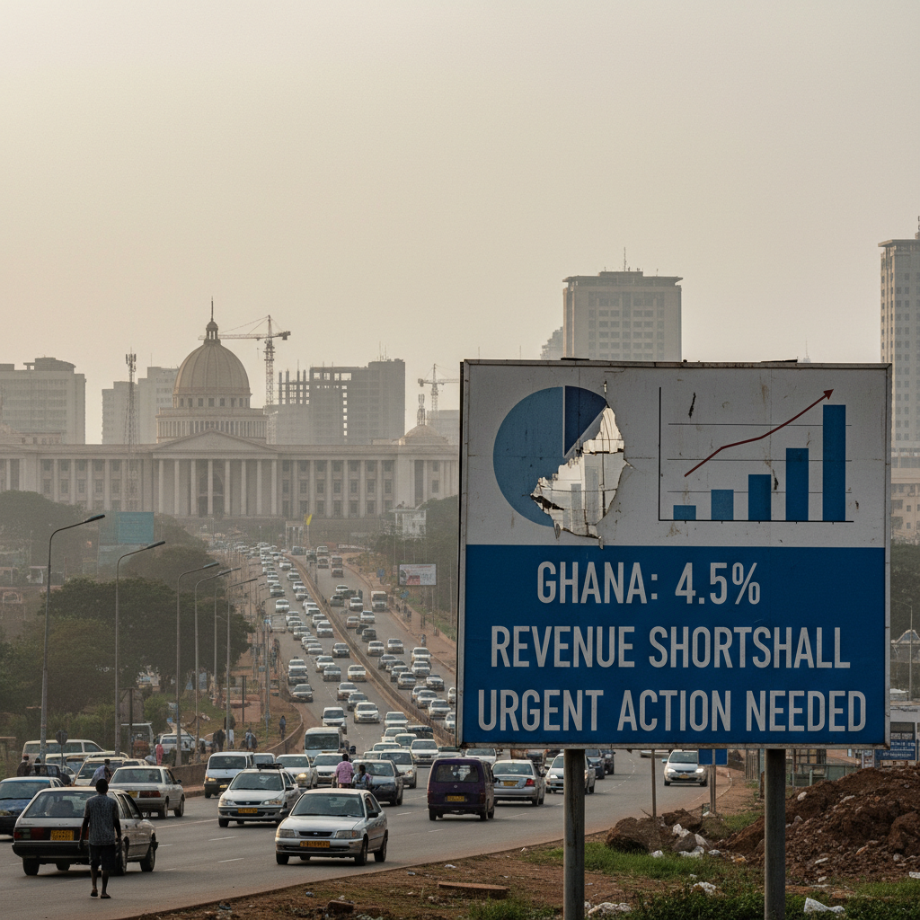 Ghana faces 4.5% revenue shortfall, urgent action needed