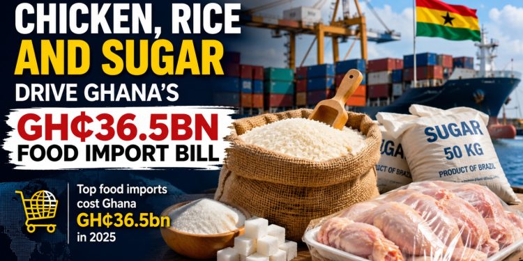 Ghana food imports hit GHS 36 billion in 2025