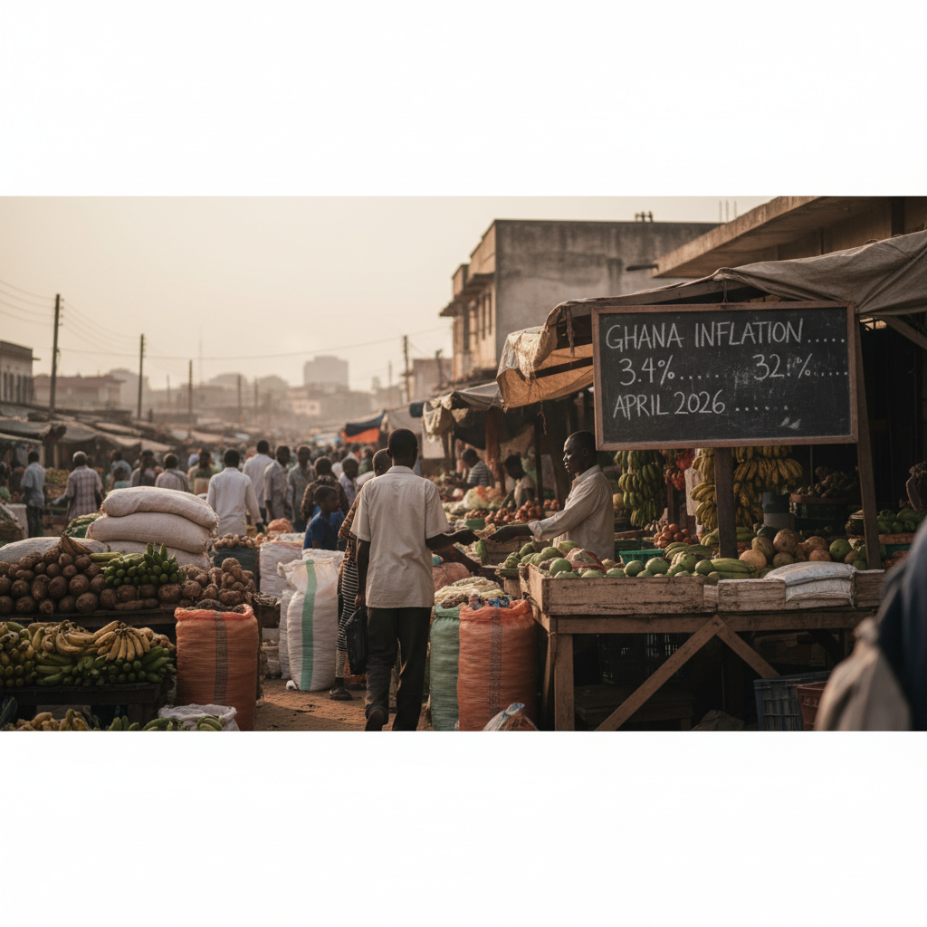 Ghana inflation to rise to 3.4% in April 2026