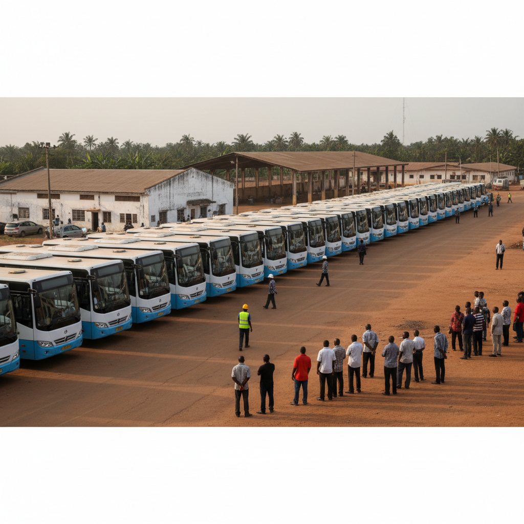 Ghana takes delivery of 100 new buses