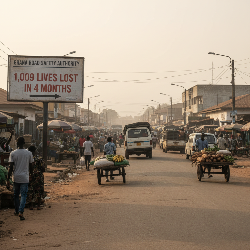 Ghana Road Crashes Claim 1,009 Lives in Four Months