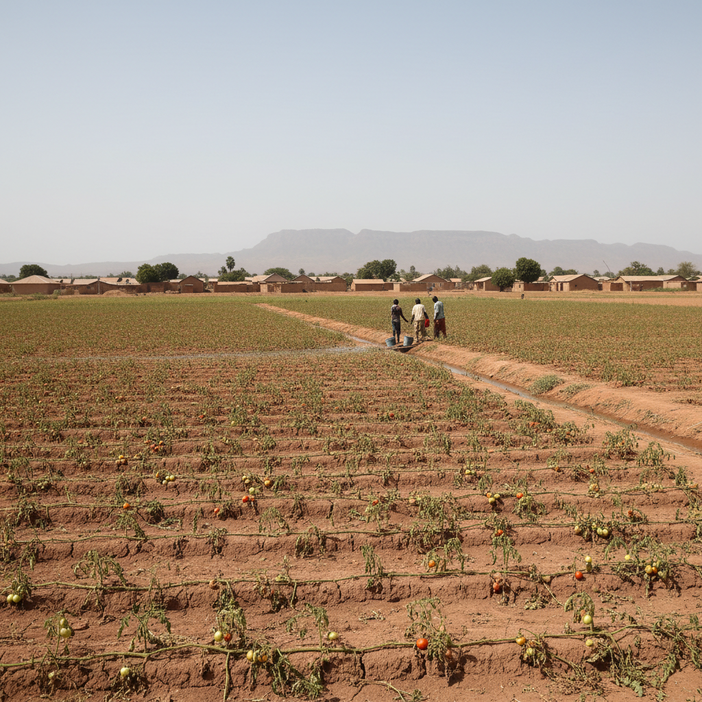 Ghana Tomato Supply Drops Due to Lack of Irrigation