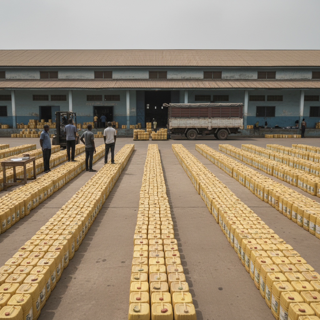 GRA Donates 39,256 Cooking Oil Jerry Cans, Interdicts 4 Officers