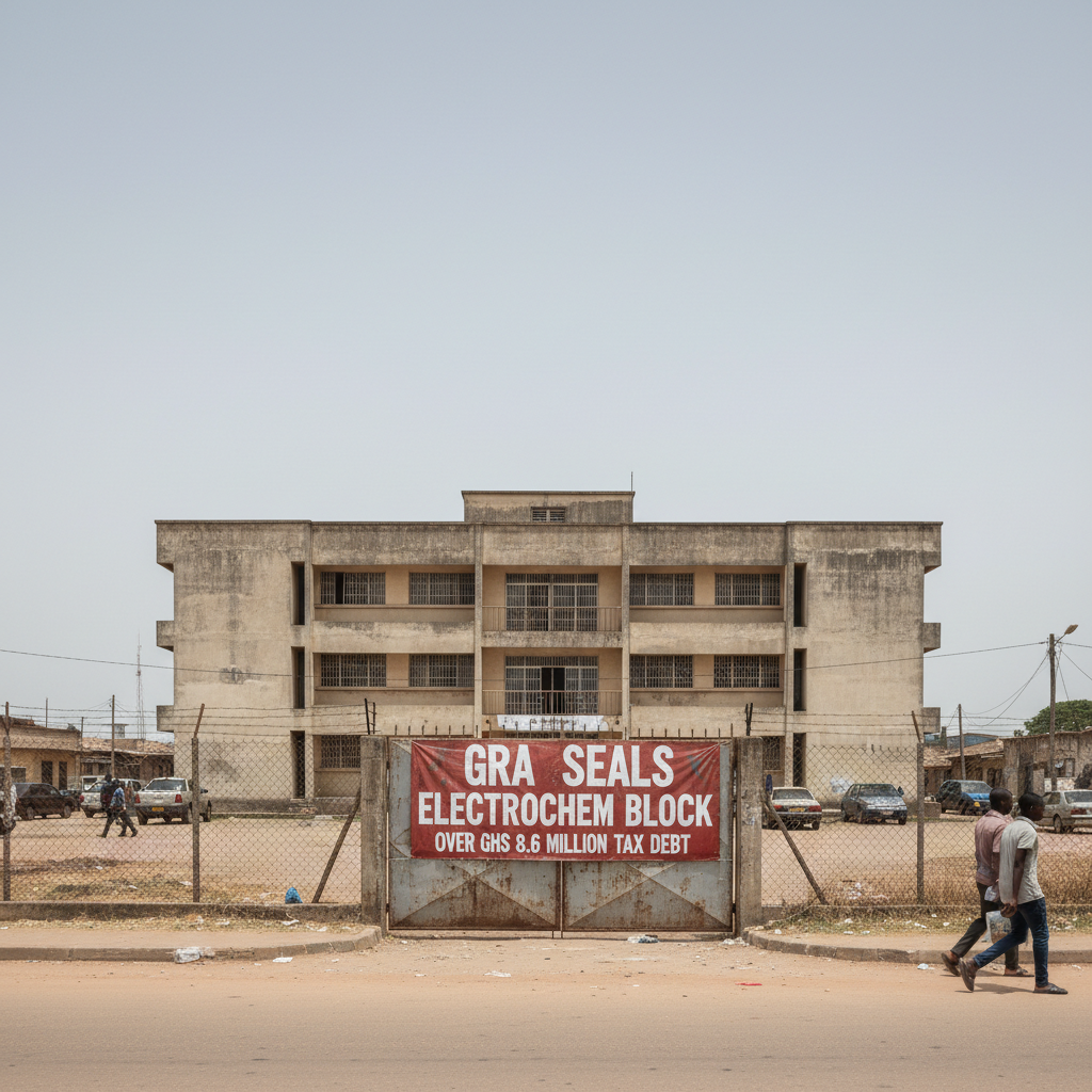 GRA Seals Electrochem Block Over GHS 8.6 Million Tax Debt