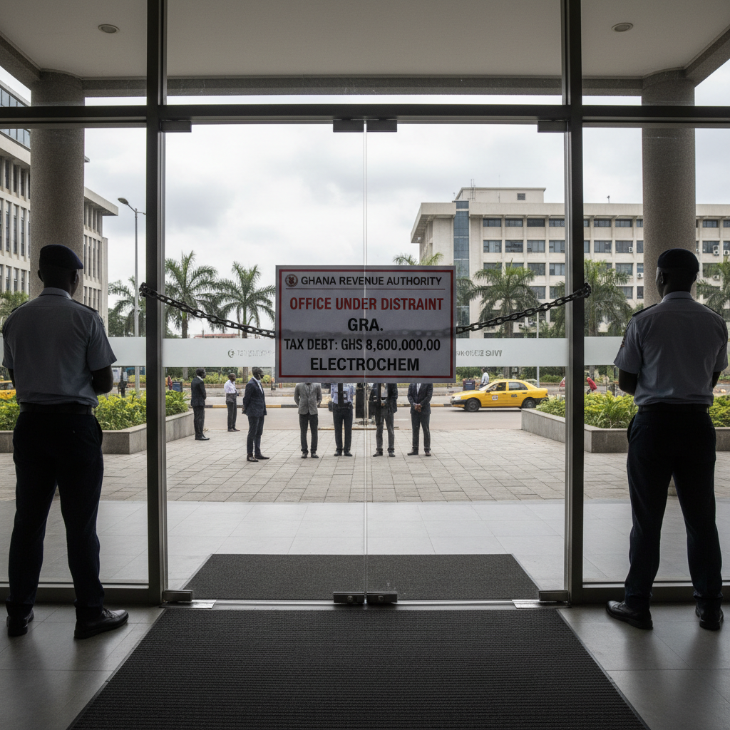 GRA Seals ElectroChem Office Over GHS 8.6 Million Tax Debt