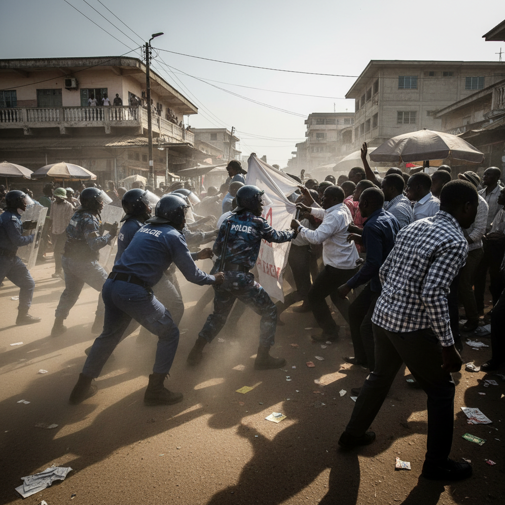 Kenyan Police Clash with Protesters Over US Ebola Centre