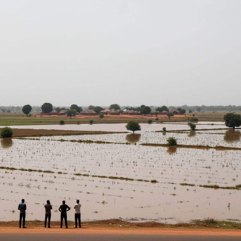 Over 100 acres of farmland lost to floods in Mamprugu Moagduri District