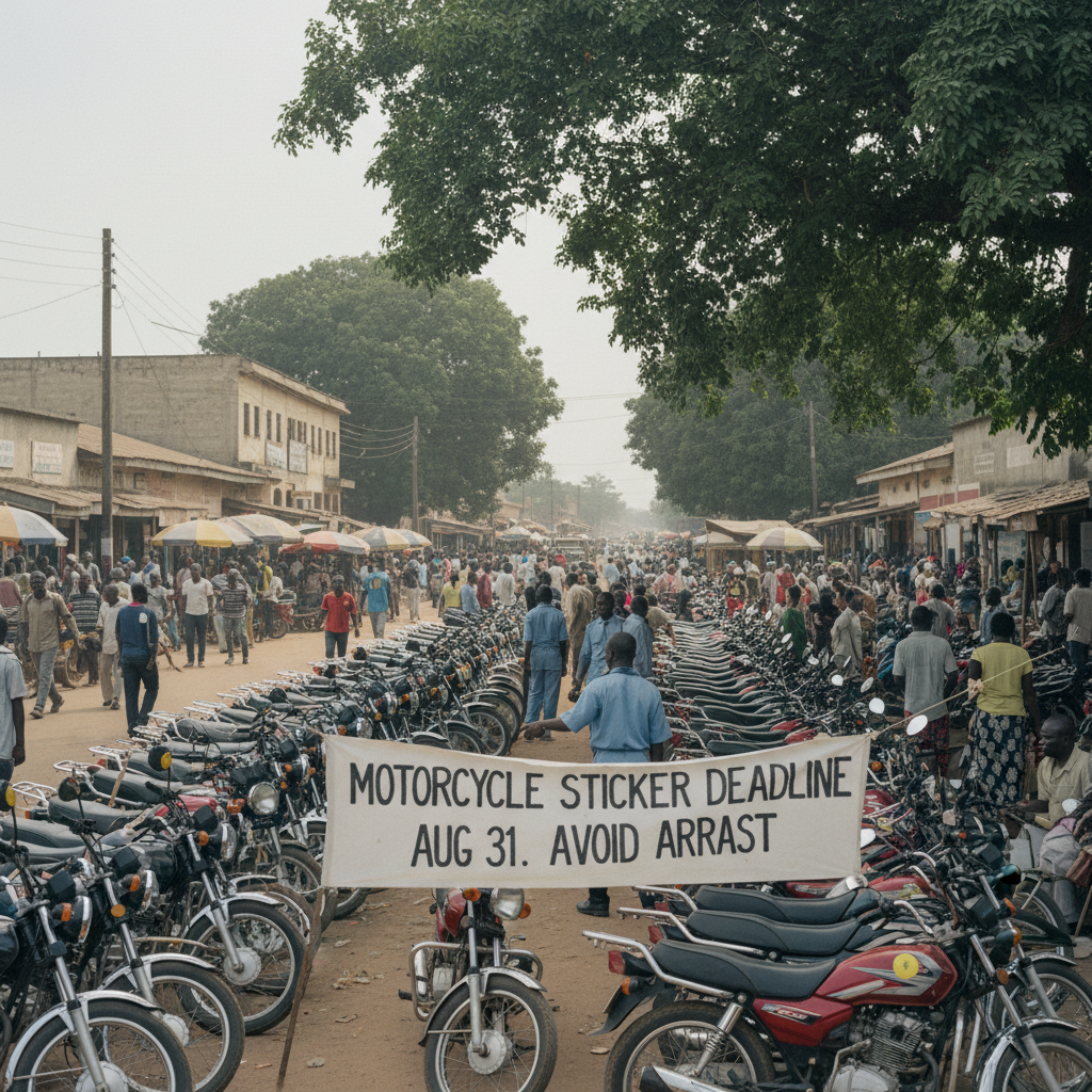 Motorcycle Operators Face Arrest After August 31 Sticker Deadline