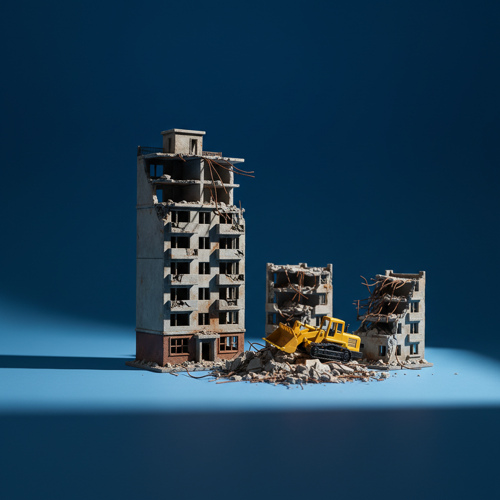 NADMO Demolishes Three Unsafe Structures, Targets Tema Kaiser Flats
