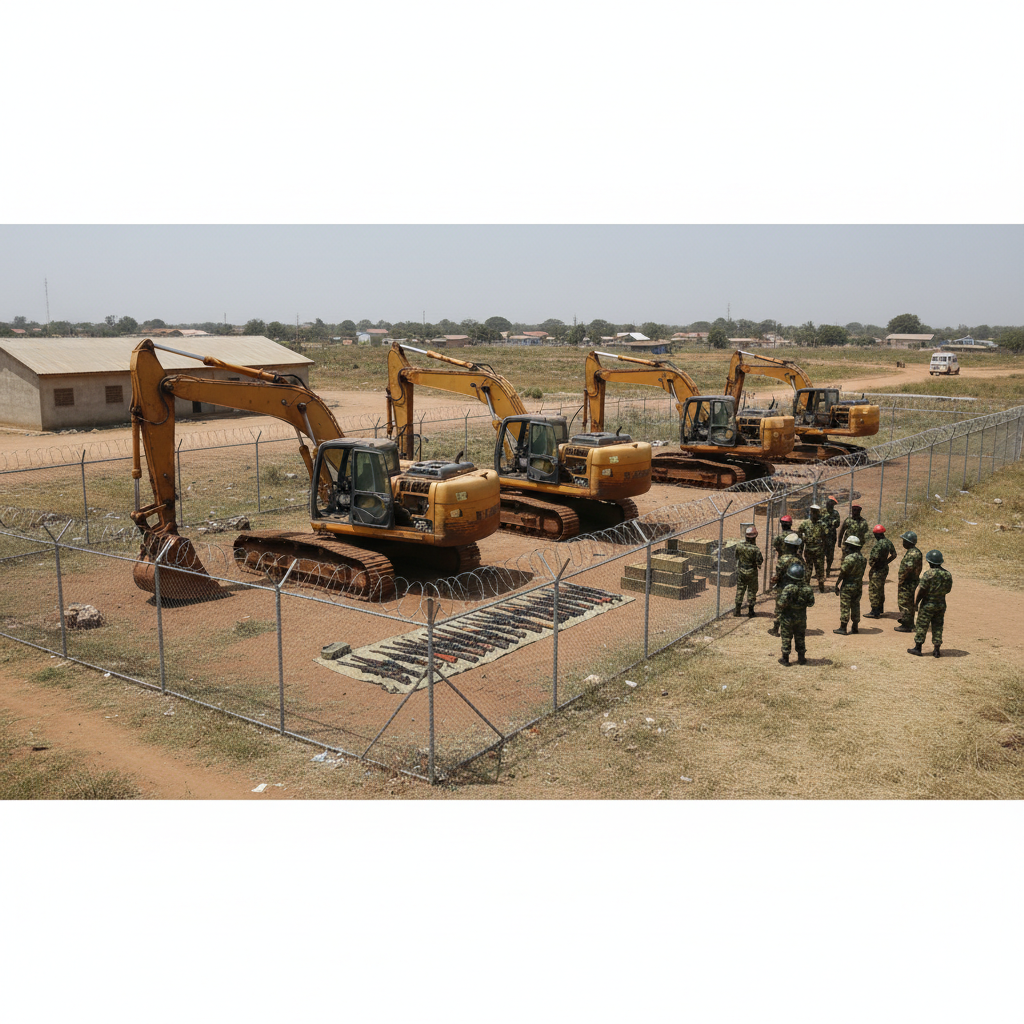 NAIMOS disables six excavators, seizes firearms in galamsey raid