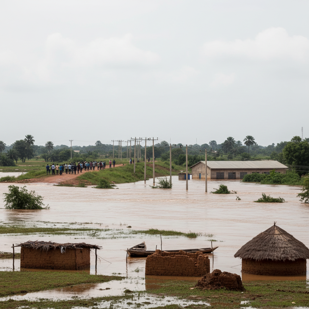 Nawuni River Water Levels Reach Critical Flood Range