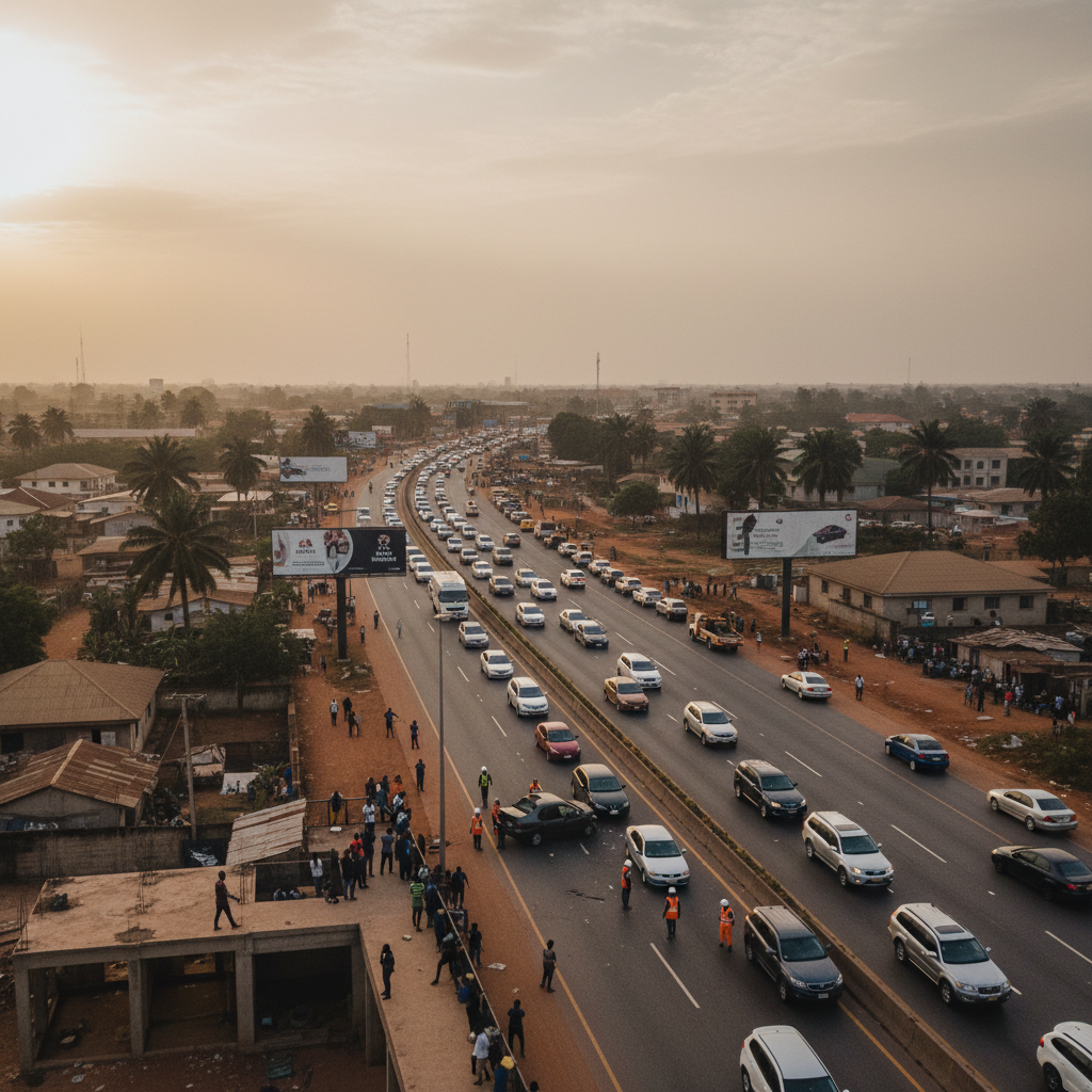 Ofankor-Pokuase Road Crash Triggers Traffic Delays