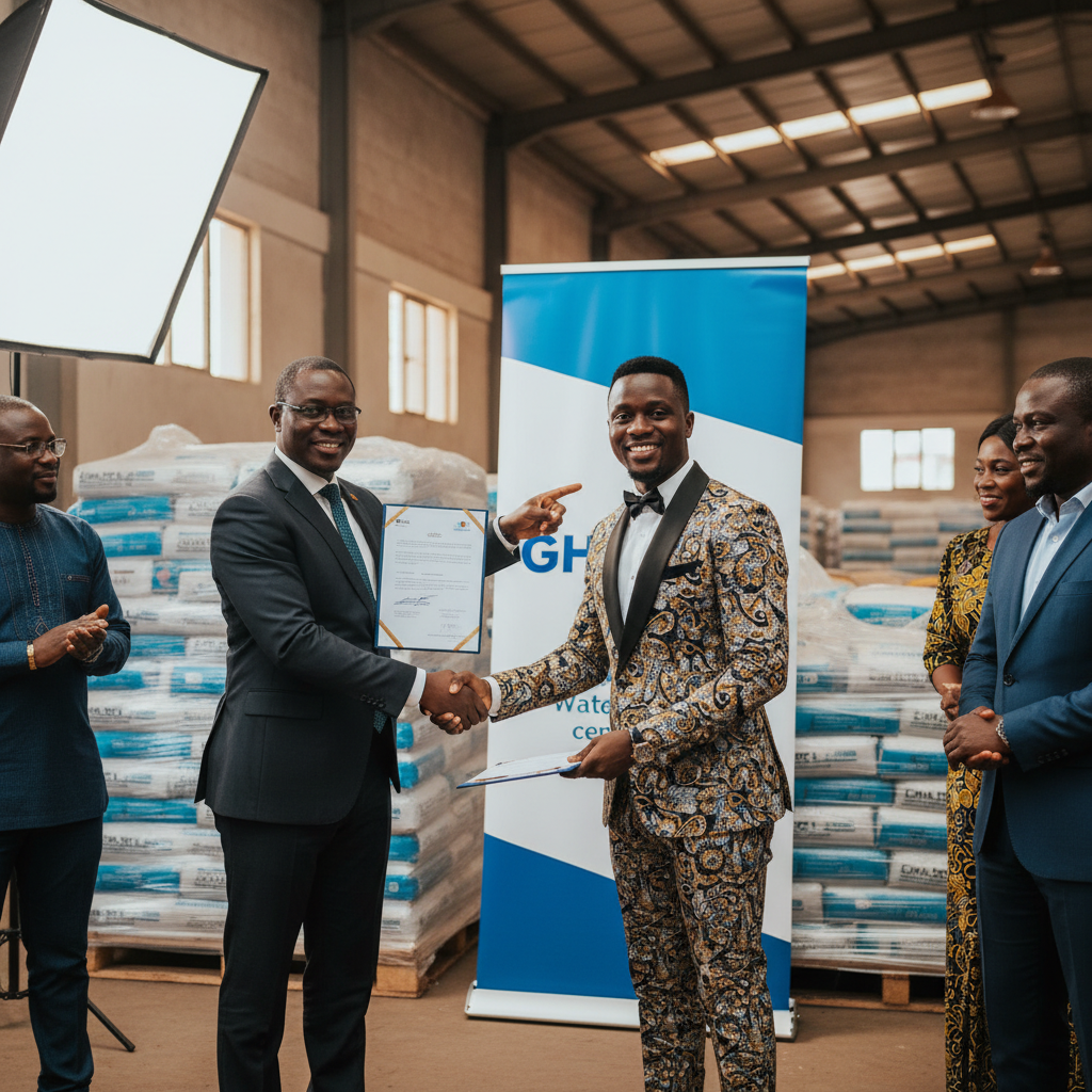 Okyeame Kwame secures Ghacem waterproof cement brand deal