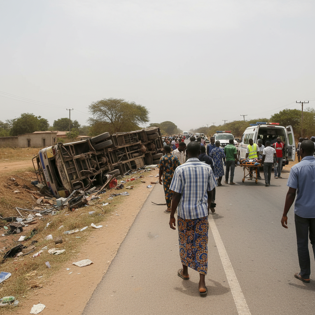 One Dead Five Injured in Accra Kumasi Highway Crash
