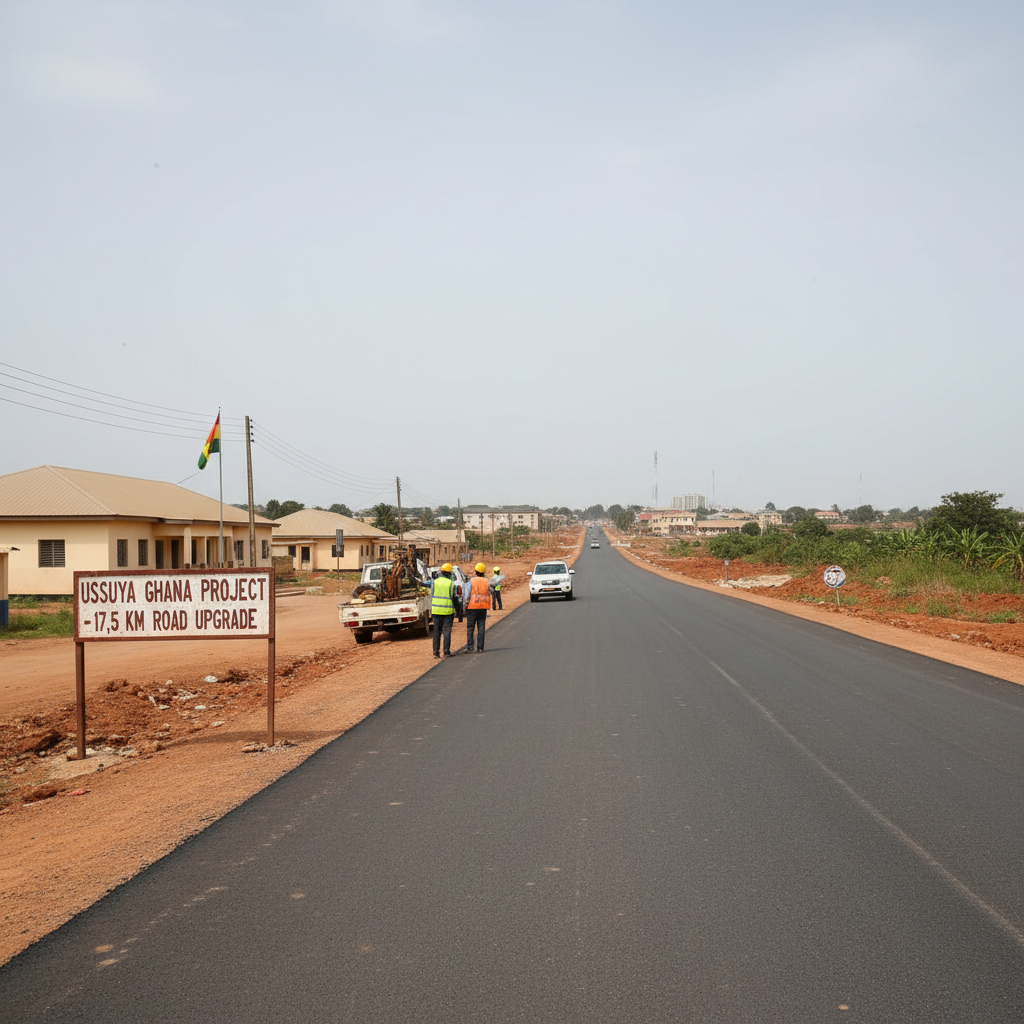 Roads Minister commends USSUYA Ghana for quality work on 17.5km road project