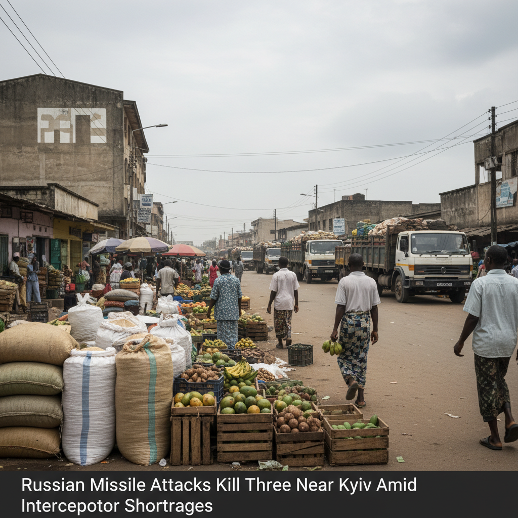Russian Missile Attacks Kill Three Near Kyiv Amid Interceptor Shortages