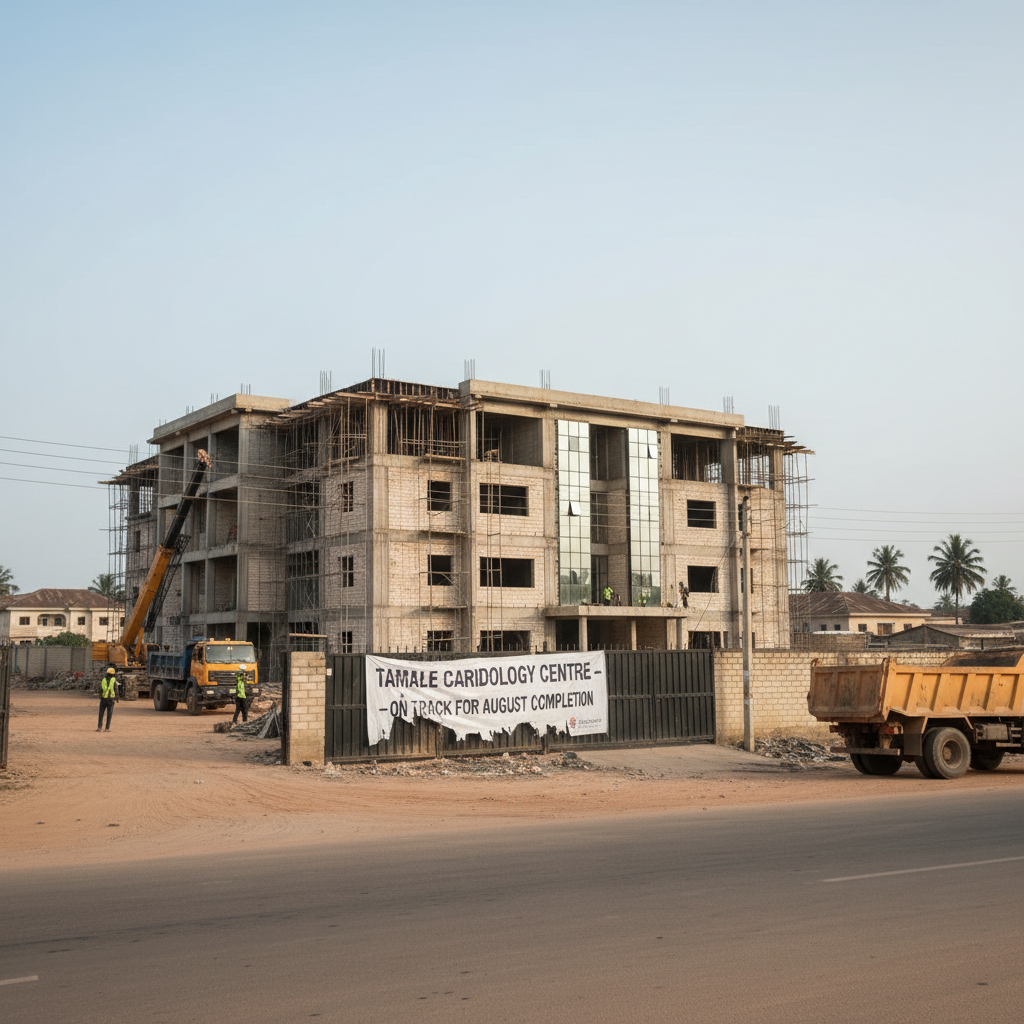 Tamale Cardiology Centre on track for August completion