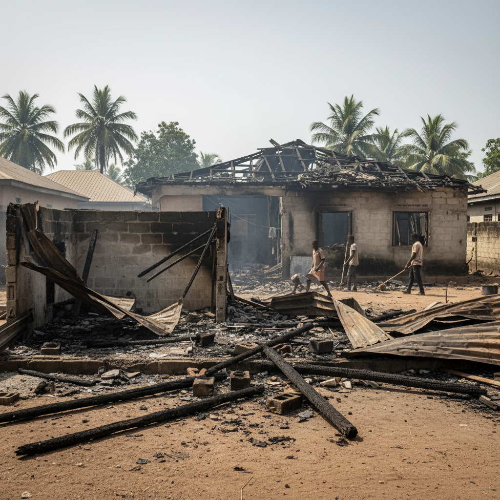 Teshie Penny Fire Destroys Room Damages Home