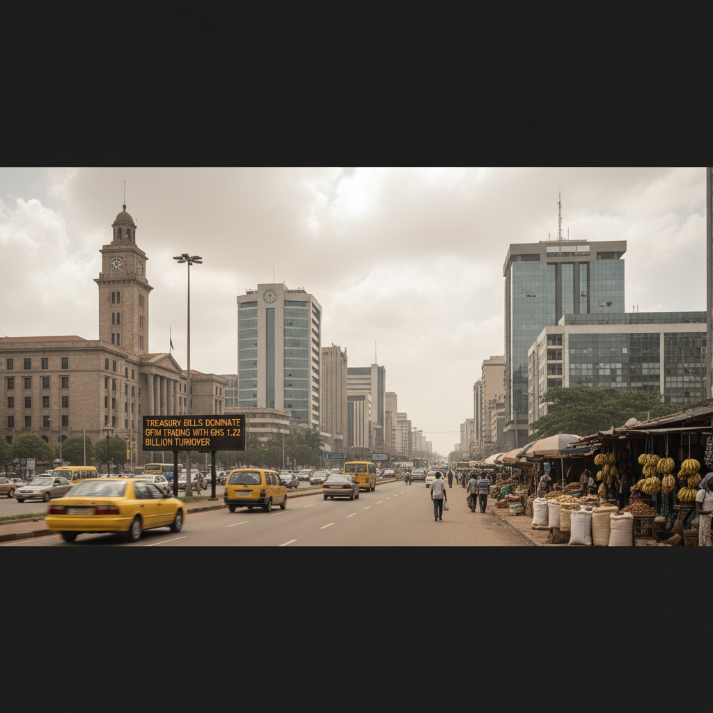 Treasury Bills Dominate GFIM Trading with GHS 1.22 Billion Turnover