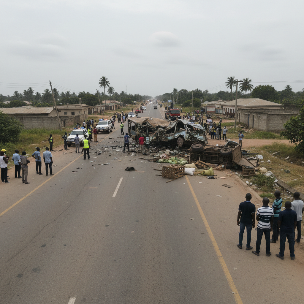 Two Dead Eight Injured in Cape Coast Highway Crash