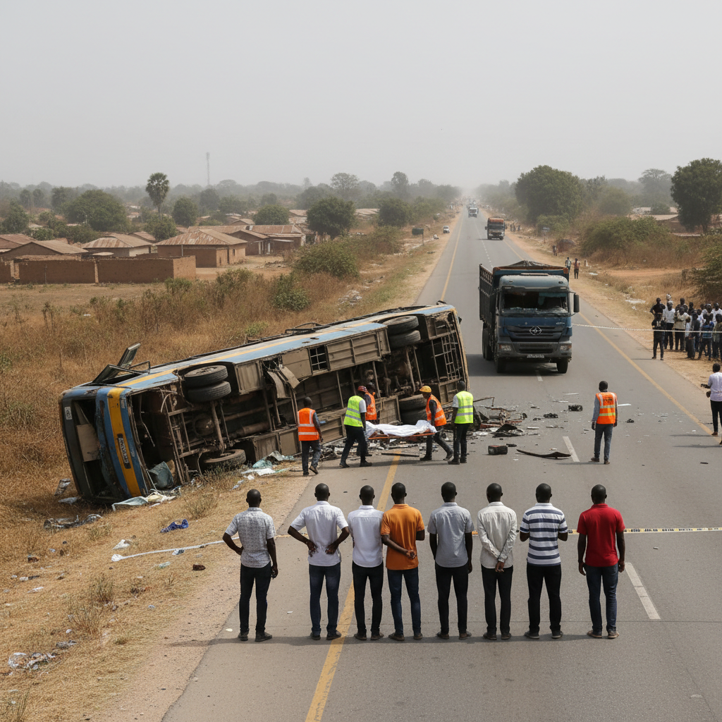 Woman Killed, 14 Injured in Accra-Kumasi Highway Collision