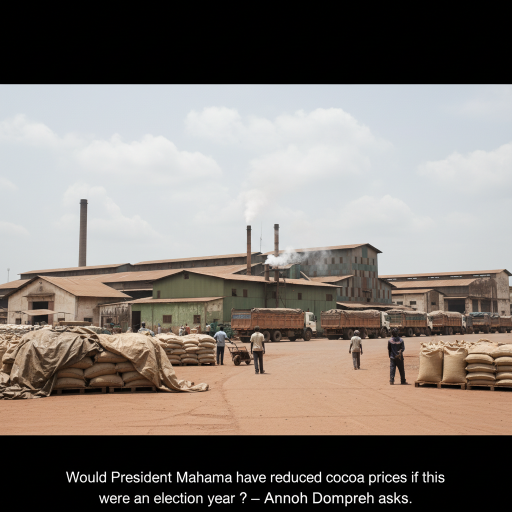 Would President Mahama have reduced cocoa prices if this were an election year ? – Annoh Dompreh asks