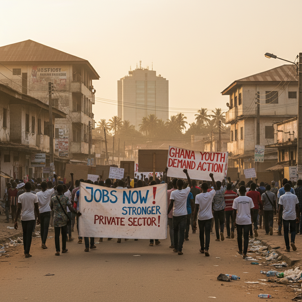 Ghanaian youths demand stronger private sector support for job creation